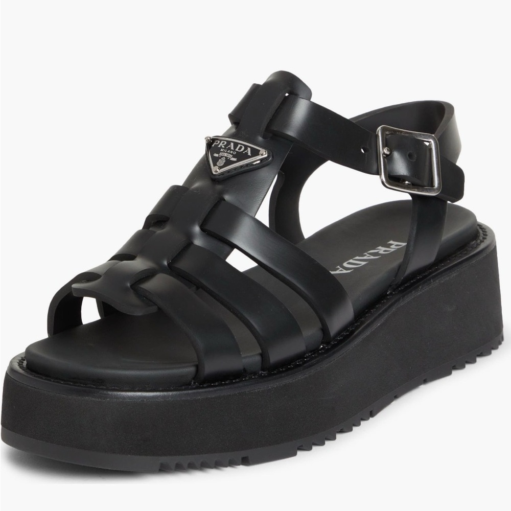Prada Black Cage Sandals size 40 - Picture 3 of 17